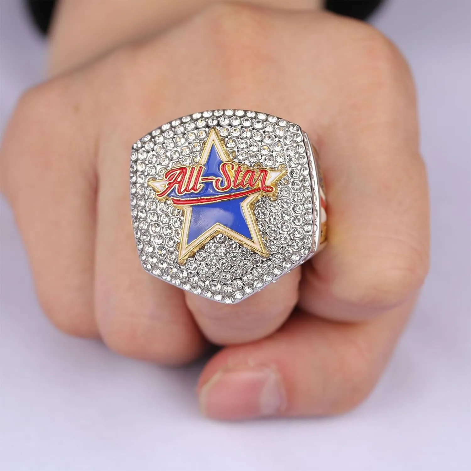 1 pcs, 2 pcs, 5 pcs Pack 2025 Sports Events Baseball & Softball Tournament All-Star Championship Trophy Ring Prize for All Sports
