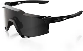 100% Speedcraft Sunglasses - Matte Black Gloss Black; Black Mirror