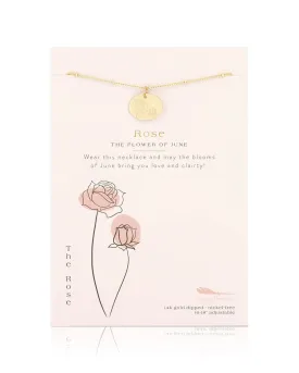 Birth Flower Necklace - June