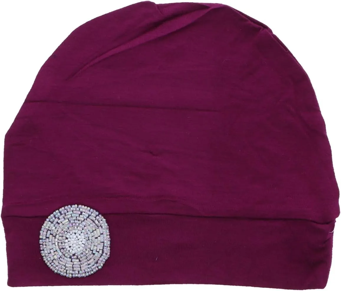 Chemo Beanie Sleep Cap Ultra Soft with Lavender Bling