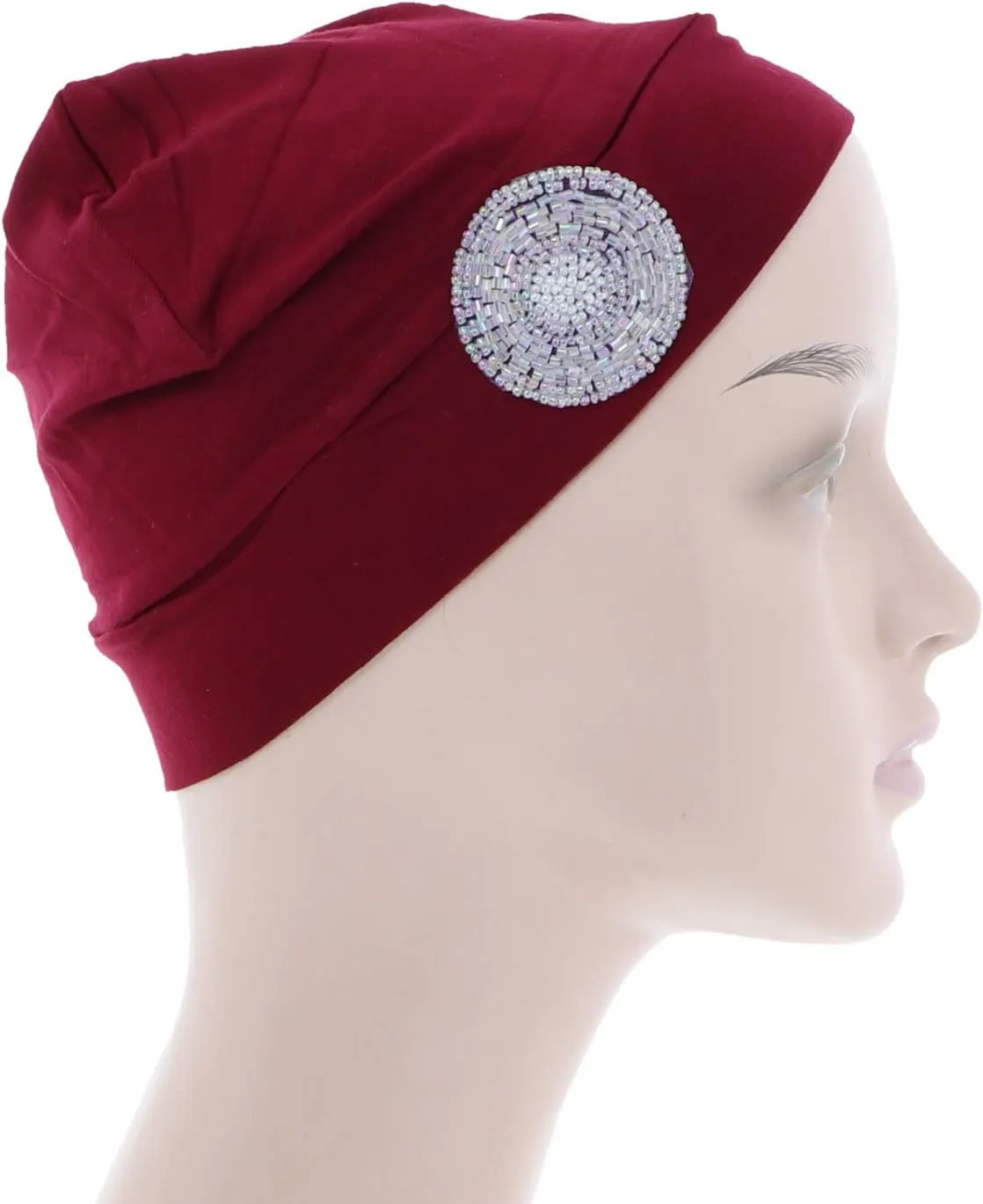 Chemo Beanie Sleep Cap Ultra Soft with Lavender Bling