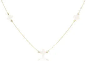Choker Simplicity Chain Gold - Signature Cross Off-White