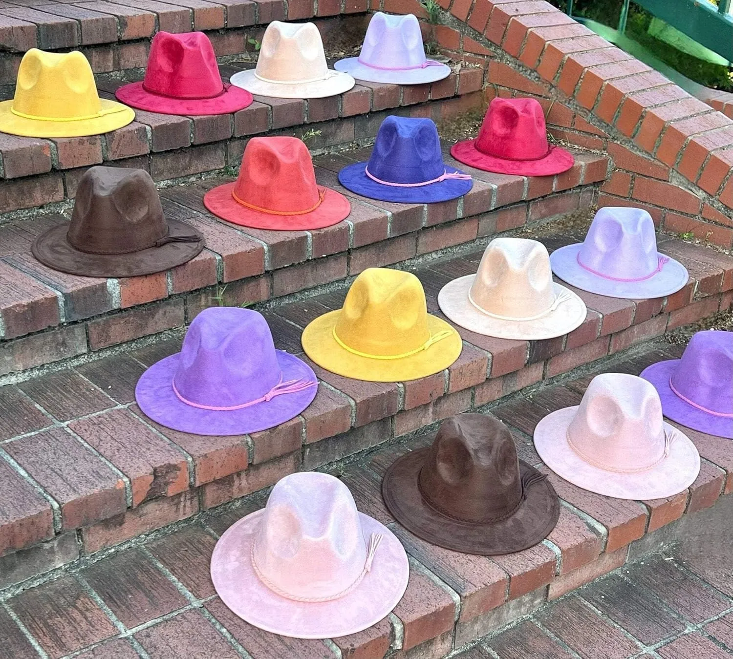 Classic Suede Fedora Purple