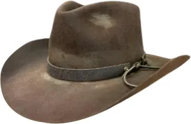 Distressed PU Belt Hat for Formal Occasion All Matching Panama Hat Stage Performers Fedoras Adult Winter Warm Wool Hat