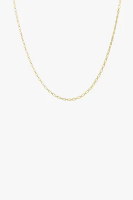 Figaro choker gold plated (36cm)