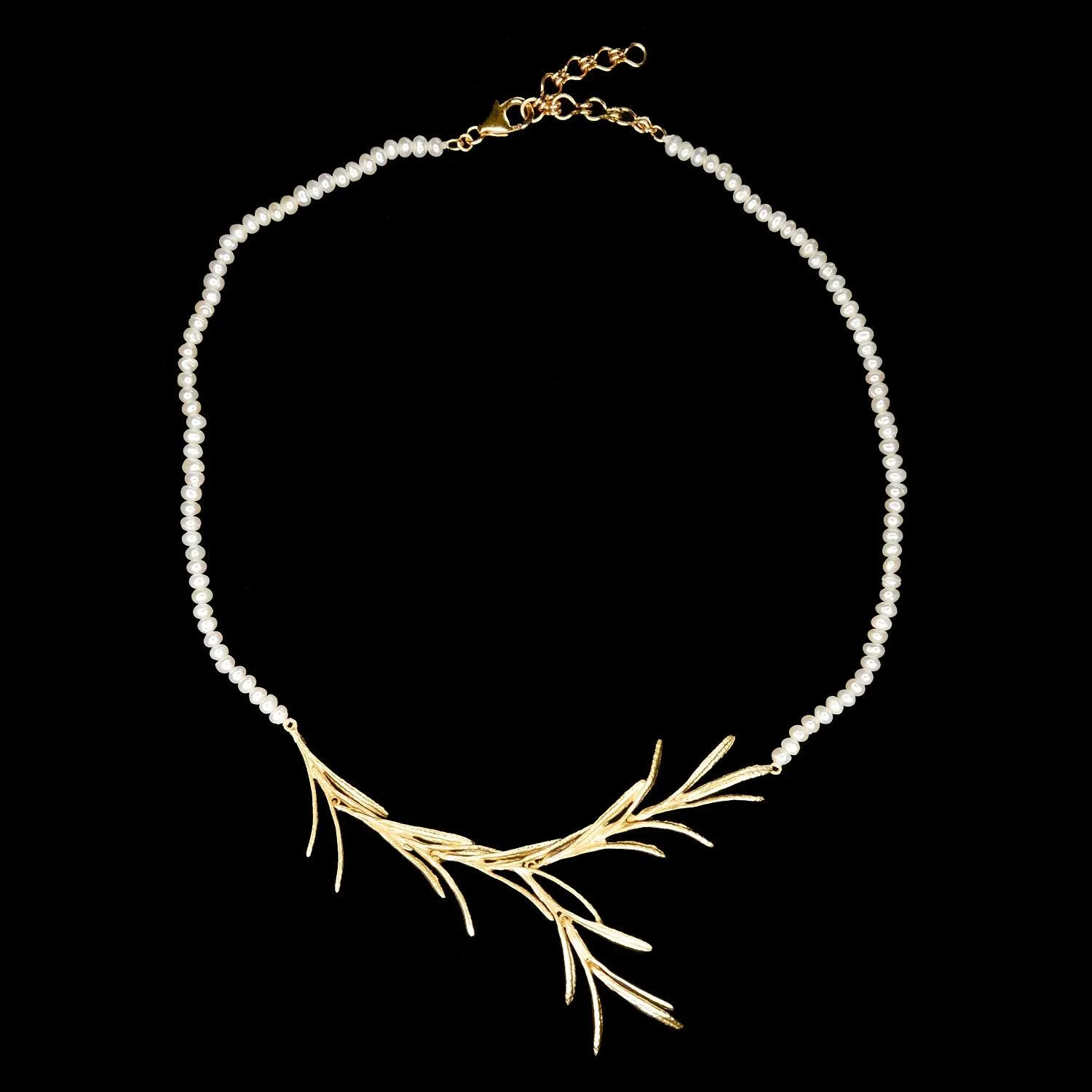 Fine Rosemary Necklace - Pearl Contour