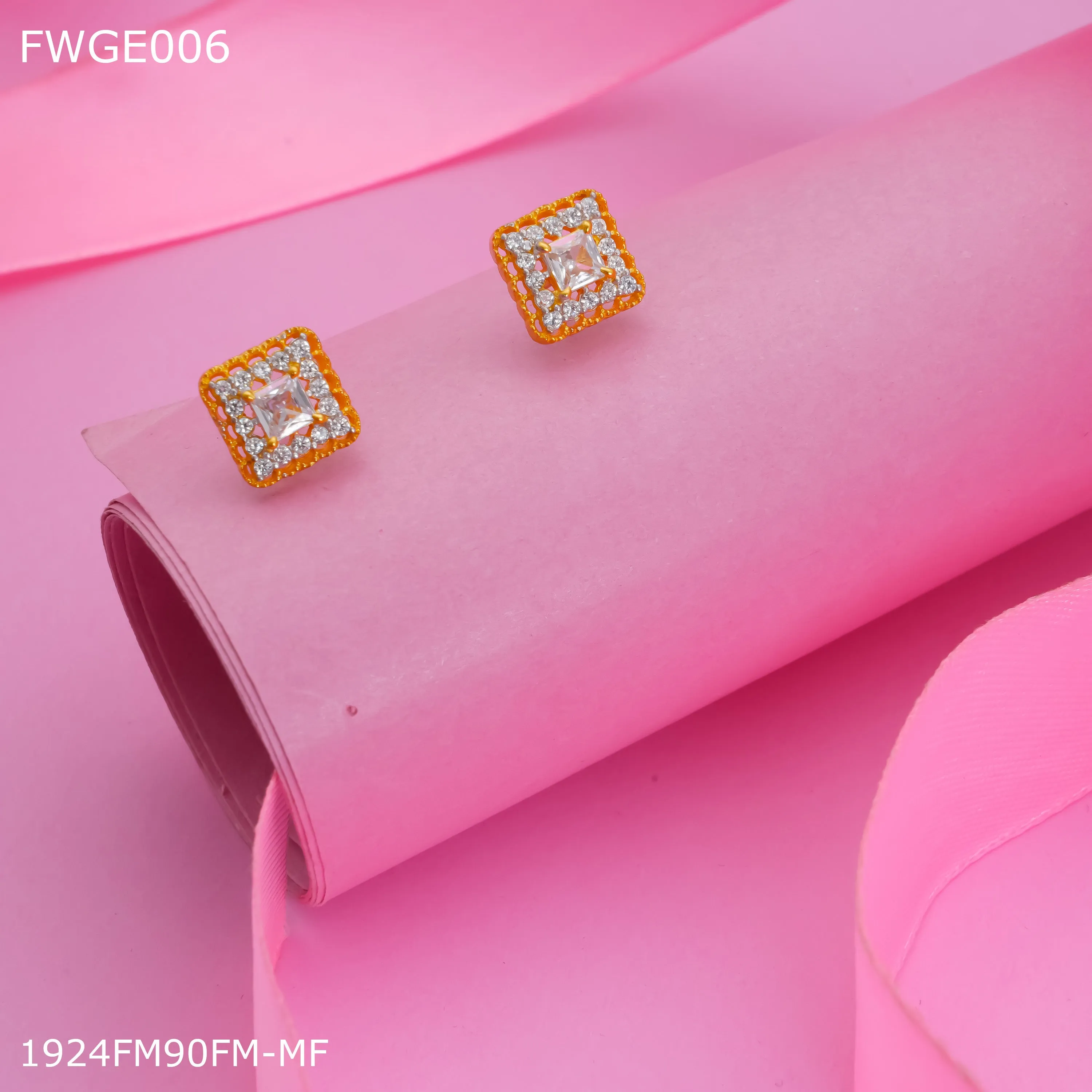 Freemen AD gold plated Earring for women - FWGE006