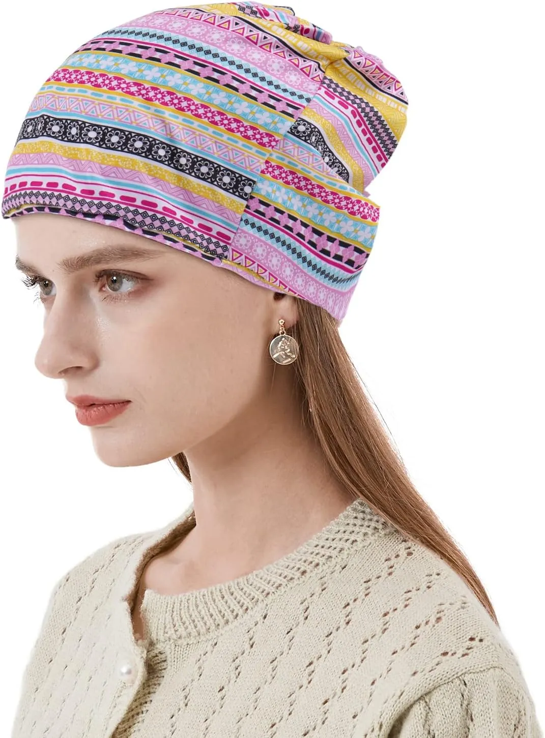KAKU NANU Slouchy Beanie Lightweight Chemo Caps Summer Adult Dwarf Hats for Men Women