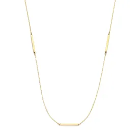 Le Marais Jolie 14 karat gold necklace with 3 rods