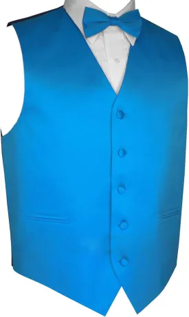 Men's Formal Tuxedo Vest & Bow-Tie Set in White