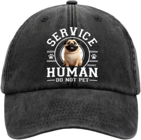 Personalized Vintage Washed Denim Baseball Cap, Fathers Day Birthday Gifts for Dog Dad, Dog Mom Gifts for Women