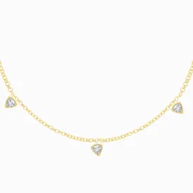 Romancing  Trillion Dangle Necklace