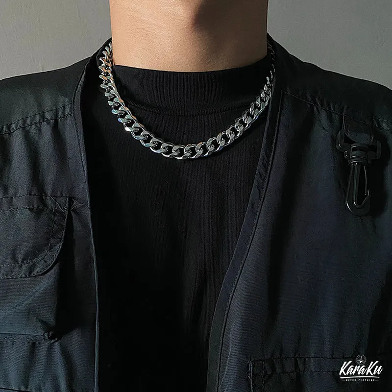 Titanium Cuban Chain Necklace