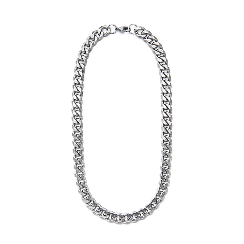 Titanium Cuban Chain Necklace