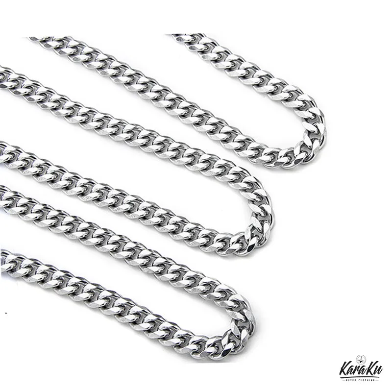 Titanium Cuban Chain Necklace