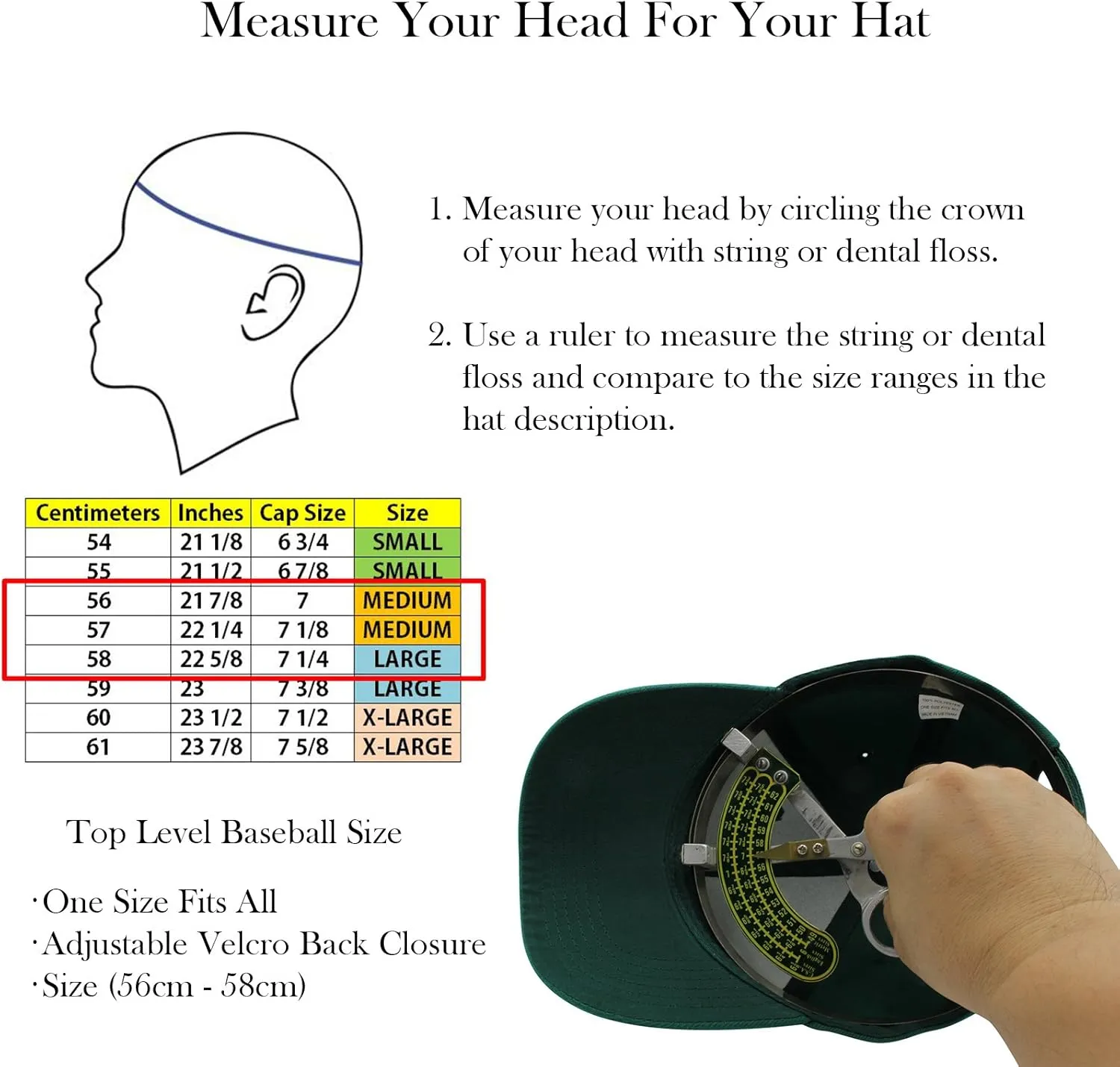 Top Level Baseball Cap Men Women - Classic Adjustable Plain Hat