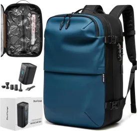 Vortex Vacuum Seal Travel Backpack 60L Exapandable Air Compression System Water Resistant TSA Lock Carry-On Suitcase Luggage Black AERO - Vacuum Pump Included