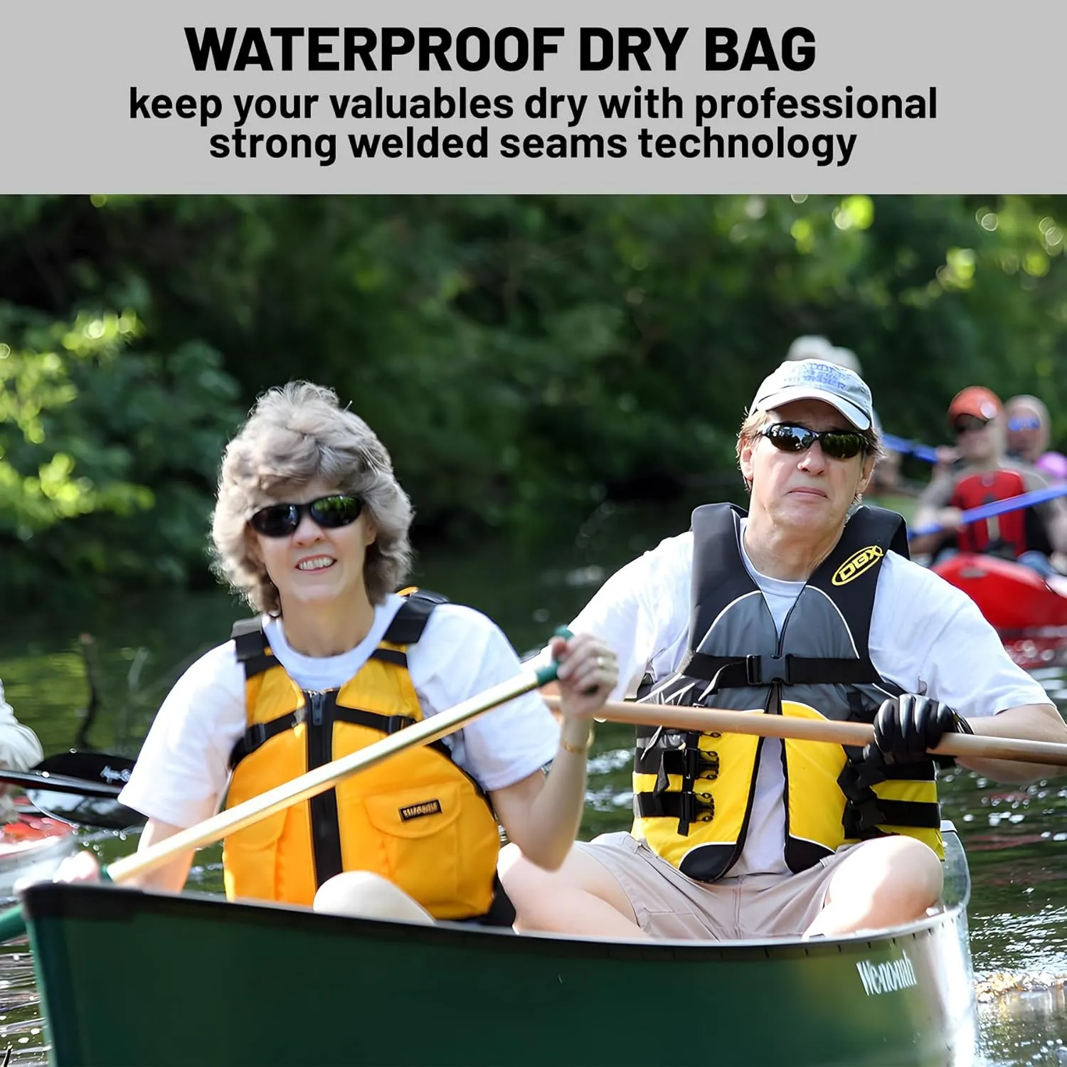 Waterproof Dry Bag,Roll Top Geometric Ombre Small Waterproof Backpack 5L/10L/20L Floating and Lightweight Bags for Kayaking, Boating, Fishing, Swimming and Camping