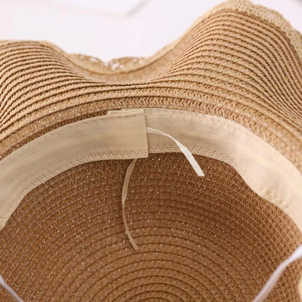 Women Beach Straw Hat Jazz Sunshade Panama Fedora Hat Gangster Ca P Summer Beach Travel Fishing Sun Hat Panama Sunhat