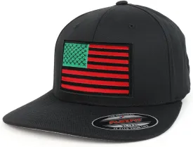 XXL USA American Flag Embroidered Iron On Patch Flexfit Cap